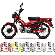 Wheel Hub Decals Rim Reflective Stickers Stripe Set   17`` For HONDA CT125 Trail 125 Hunter Cub