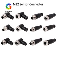 GOGOU M12 Sensor Connector, Connector Sensor Plug M12 Aviation Plug, M12 Sensor Cable Connector Wate