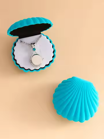 H2o Mermaid Shell Just Add Water Series Fashion Luxurious Inlay 12 Colors Crystal Open Cover Pendant