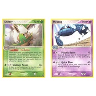 English Pokemon Card Shiftry - 25/107 - Rare /Metang - 40/107 - Uncommon Ex Deoxys Singles