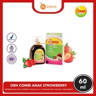 Obh Combi Children's Strawberry 60ML - Relieves Coughs Accompanied by Symptoms of Fever Flu and Nasa