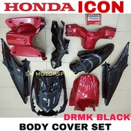 HONDA ICON BODY COVER SET DRMK RED BLACK BSH 100% ORIGINAL