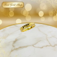 22k / 916 Gold Crush Diamond Cutting Ring