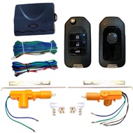 AUTO K ONE  ชุดเซ็นทรัลล็อครถยนต์พร้อมกุญแจรีโมท2ตัว 24V สำหรับรถยนต์ 2 ประตู  ใช้ได้กับทุกรุ่น(ที่ร