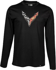 C8 Corvette Next Generation Carbon Flash Long Sleeve T-Shirt - Black (X-Large)