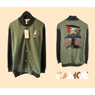 Baseball Varsity Jacket Dome of the rock Palestine Flag