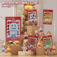 Check The Card MEGA SPACE MOLLY 1 EMOJI SERIES POP MART