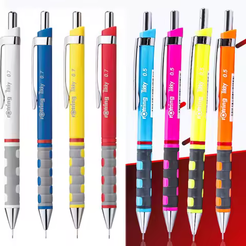 German Rotring Tikky Mechanical Pencils 0.3/0.5/0.7mm Automatic Press Pencil Student Writing Drawing
