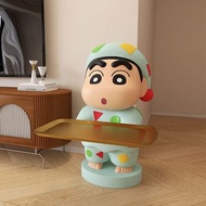 蠟筆小新大型客廳沙發電視櫃旁邊落地床頭櫃邊幾💯裝飾搬家禮物擺件 #3月傢俬家電祭