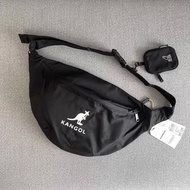 韓國預訂 2色選 kangol logo  腰包 配零錢包