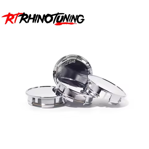 RhinoTuning 2/4PCS OD 63.5mm/2.5 " ID 55 mm/2.17 " Rim Center Cap For 2017-2024 Pacifica 2011-2023 3
