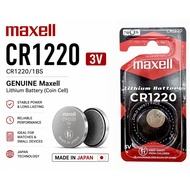 CR1220 GENUINE Maxell Japan Coin Cell Lithium Battery 3V - CR1220/1BS