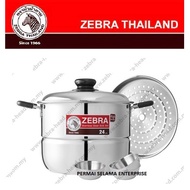 泰国斑马牌 Zebra Thailand 24cm Sauce Pot Set Wisdom Velvet With Steamer Plate and 3pcs Bowls Z185810 BO 1