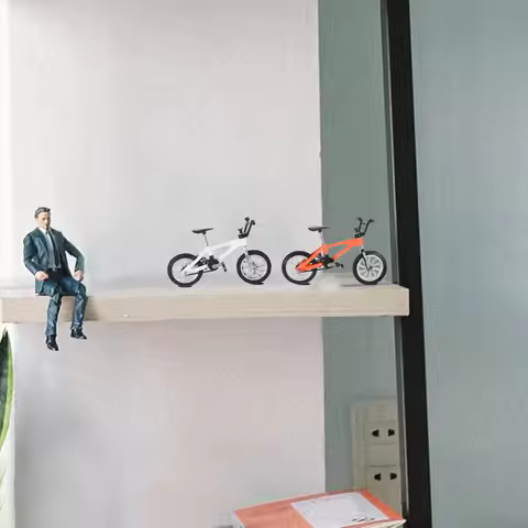 4Pcs Finger Mountain Bike Mini Bicycle Alloy Simulation Mini Bike Racing Finger Cycle Miniature Moun