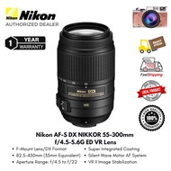 Nikon AF-S DX NIKKOR 55-300mm f/4.5-5.6G ED VR Lens ( 1 Year Warranty )