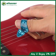 Mfonner   Thumb Finger Guitar Pick Celluloid Mediator Thumbpick for Acoustic Electric Guitarra Random Color