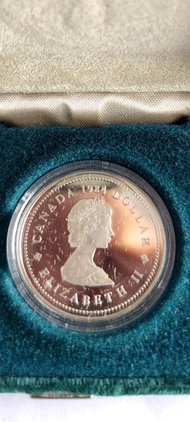 （ 加拿大1984年）1534-1984年-探險家Jacques Cartier登陸加斯半島450年紀念幣連（原裝盒.）