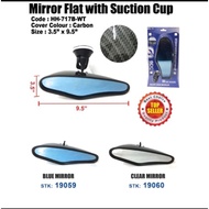 Zoom Mirror Flat Carbon with Suction Cup