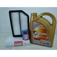 HONDA ODYSSEY RB3,RB4 2.4 2008y-2013y AIR FILTER + OIL FILTER + KOYOMA 15W40 MINERAL ENGINE OIL