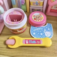 Girl Food Feeding Pudding Ice Cream Toy Little Bear Bento Food Role Play Early Education Pretend Pla