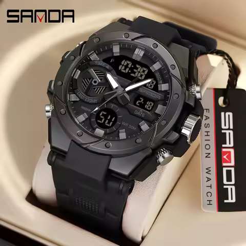 G‑Style Men's Tactical Military Analog Wristwatch, Luxury Sports Shock‑Resistant Male Watch