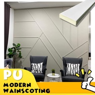 DIY Modern Wainscoting PU (HARD) (BUKAN FOAM) / Accent Wall / Batten Wall / Board and Batten/  Wainscoating Wan Deko