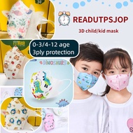 【0-12 years Old】50pcs Baby 3d Mask Infant Mask 3d Kid Face Mask Toddler 3d Mask