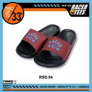 RACERTEES One Star Maroon Slide Sandals - RSD.94