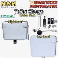 Vinyl Eco Toilet Water Tank Plastic Cistern Low Level High Level Tank Flush Inlet Valve Cistern Tangki Air Jamban