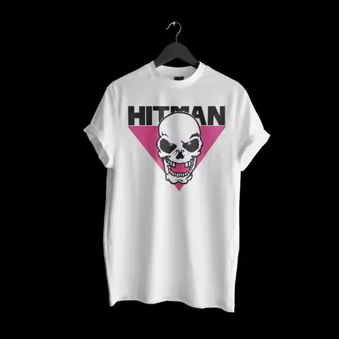 Bret The Hitman Hart White Cotton T Shirt Full Size S 5XL TT1208