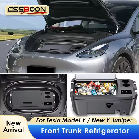 New Y Portable Car Trunk Refrigerator for Tesla Model Y 20L Fridge Freezer Portable Car Fridge Campi