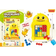 Children's Puzzle Shape Sorter Duck Penguin Puzzle Board Set Marble Block Blast