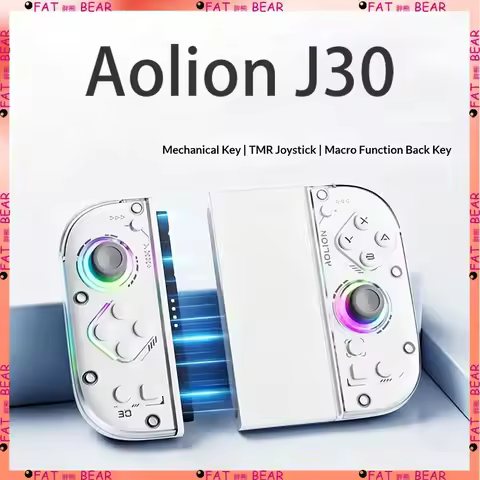 Aolion J30 Gaming Controller Left and Right Split Wireless Bluetooth TMR Joystick Sensory Gaming Con