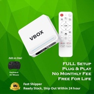 VBOX TV Box 8K Resolution Android 14.0 5Gwifi BT5.4