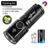 Haixnfire X53 4 chế độ Loại-C Đèn pin sạc cắm trại ngoài trời đèn làm việc đèn pin lũ nhỏ