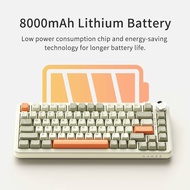 Ajazz AK820Max Plus Retro คีย์บอร์ดไร้สาย Gasket mount Mechanical keyboard