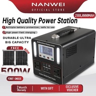 500W Power Station With 80W Solar Panel Portable Solar Generator 288,000mAh Big capacity PowerBank