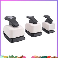 3 Piece Star Hole Punch, Star Punch, Star Paper Punch, White & Black Plastic+Metal Star Puncher for 