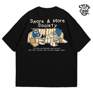Strayandcool Oversized T-shirt "Snore Society"