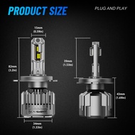 Novsight Newest N90 High brightness LED Car Headlight H4 H7 H11 9005 9006 180W 36000LM 6500K Plug an