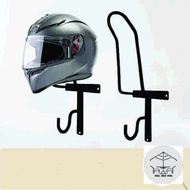 Tempat Helm Rak Besi Motor Rak Gantungan Dinding Tempat Jaket Motor