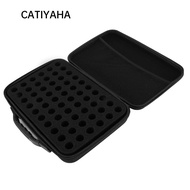 CATIYAHA Alcoho Ink Storage Organizer, Holds 60 Bottles EVA Alcohol Ink Storage Box, Foam Padding Ha