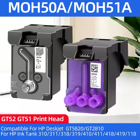 GT52 GT51 MOH50A MOH51A Print Head Compatible For HP Deskjet GT5810 GT5820 Ink Tank 310 315 318 319 