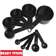 [Ready Stock] 10 pcs in 1 set Baking Measuring cup and Spoon Measuring Cup Tablespoon Teaspoon Measu
