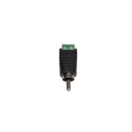 TIPID HOME RCA MALE PLUG to 2-PIN AV SCREW TERMINAL SOLDERLESS ADAPTER, BEST FOR SPEAKER WIRE