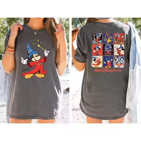 Retro Disney Fantasia Movie Sweatshirt Comfort Colors Fantasia Sorcerer Mickey Tshirt Fantasmic Tee 