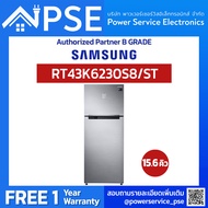 SAMSUNG ซัมซุง ตู้เย็น 2 ประตู สี Silver ความจุ 15.6 คิว 442 ลิตร Inverter รุ่น RT43K6230S8/ST