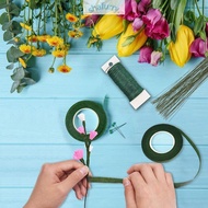 SHFY Floral Stem Wire Floral Wire 22 Gauge Flower Making Accessory Perfect for DIY Bouquet Stem Wrap