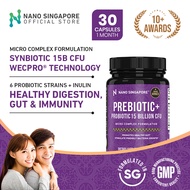 Prebiotic with Probiotic [15 Billion CFU w/ WecPro Technology] - Supports Gut Health, Healthy Aging and Immunity