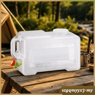 [Toolroom] Wide-Mouth Opening 25 L Rectangular Water Container Portable Outdoor Water Storage Contai